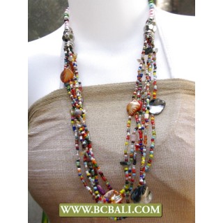 Beading Necklaces Fashion mix Colors with Shells